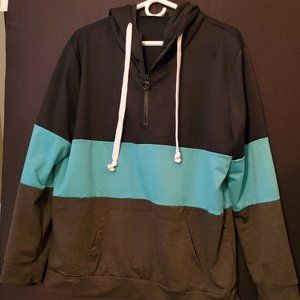 Color Block Quarter Zip Hoodie